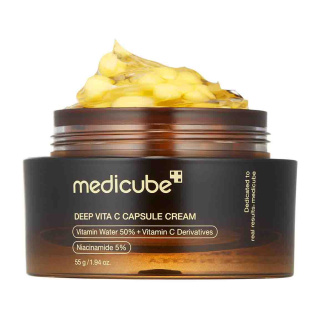 کرم کپسولی ویتامین سی حجم 55 میلی لیتر مدی کیوب Medicube Deep Vita C Capsule Cream 55 ml