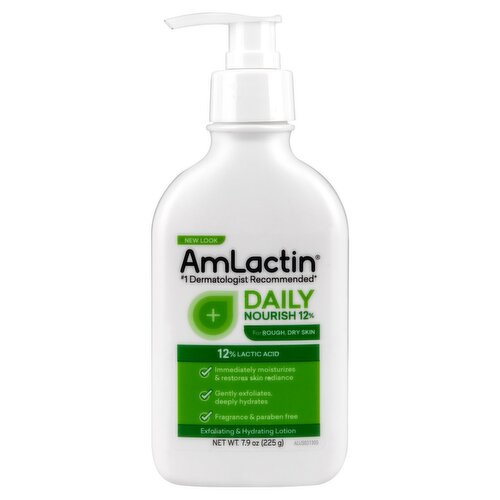 لوسیون مرطوب‌کننده و لایه‌بردار روزانه ام‌لاکتین 12% (AmLactin Daily Moisturizing Lotion 12% Lactic Acid)