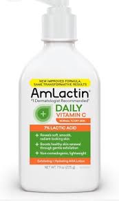 لوسیون بدن آم‌لکتین ویتامین C با لاکتیک اسید 7% (AmLactin Vitamin C Daily Nourish Lotion 7% Lactic Acid)